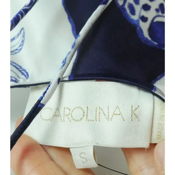 Carolina K Felicity Seashell Satin Maxi Slipdress Size Small NWT Resort Luxury - Picture 9 of 14